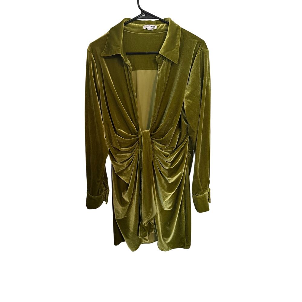 Fashion Nova Green Dress 1XL